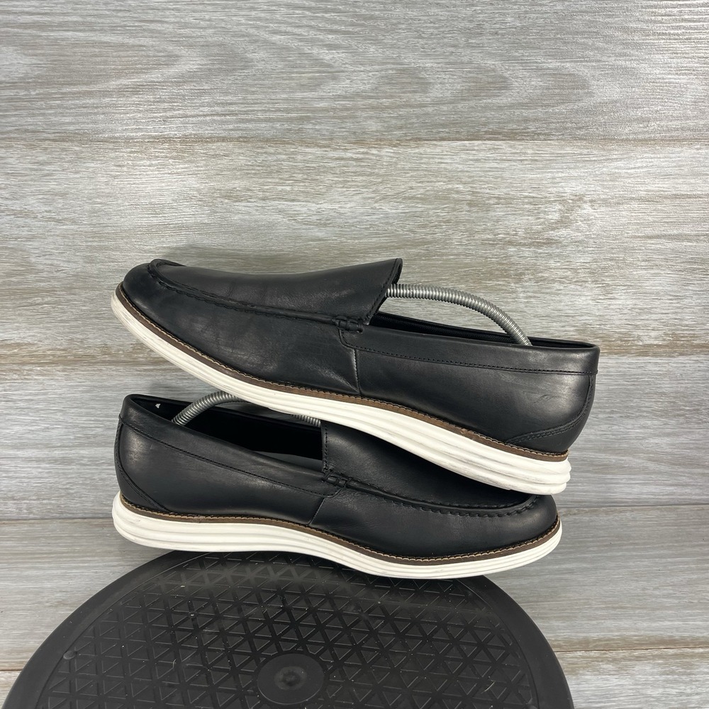 Cole Haan Men's Original Grand Venetian Black Leather Slip-On Loafers Size 11 M - Picture 7 of 8